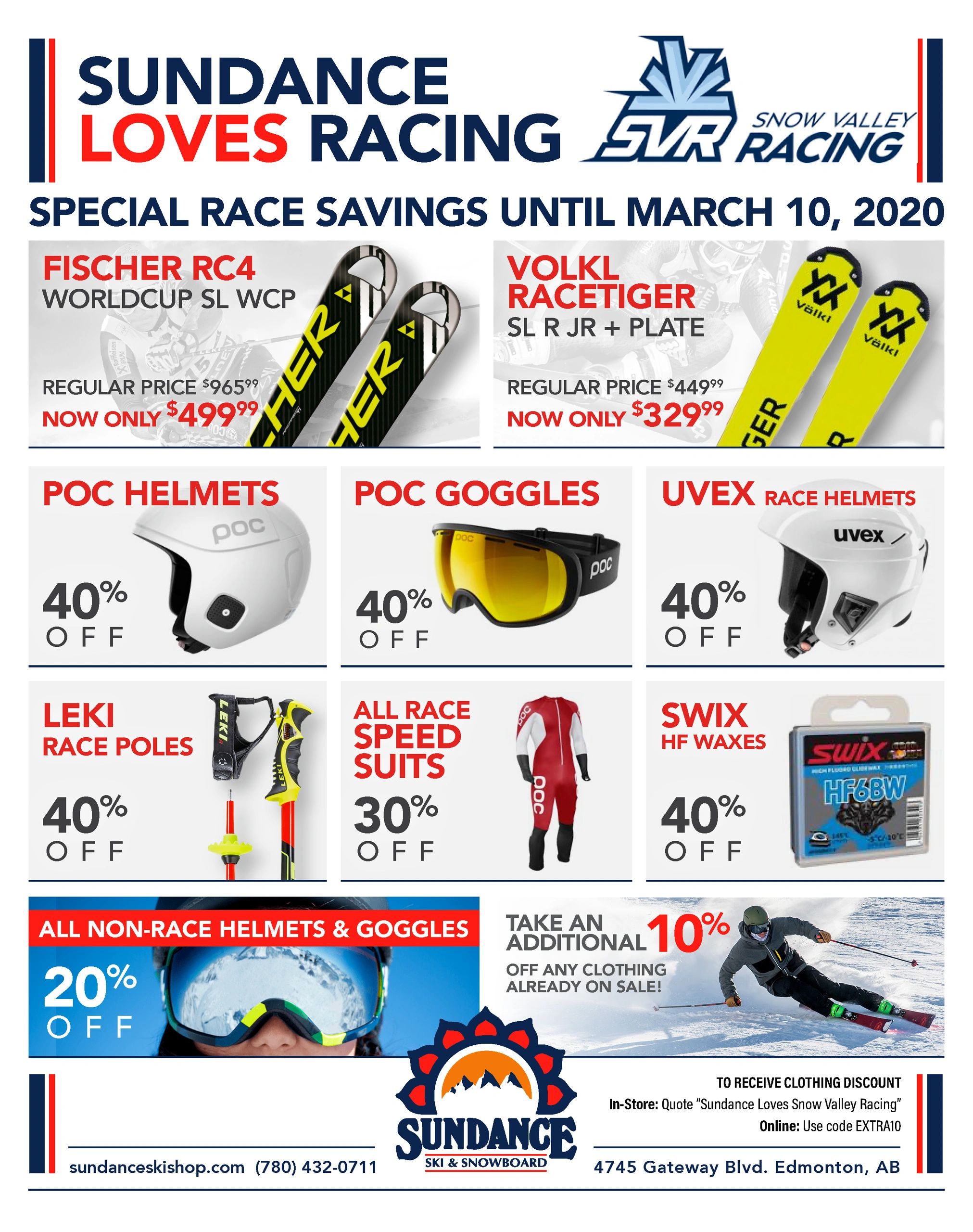 Sundance Ski Shop Loves Snow Valley Racing